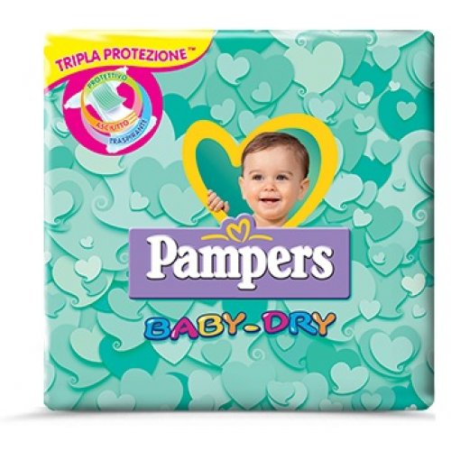 PAMPERS BABY DRY DOWNCOUNT MIDI 20 PEZZI